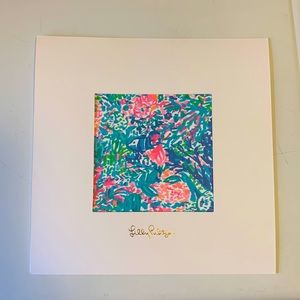 Lilly Pulitzer matted print 10”x 10”
